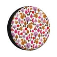 Pofeuu Squirrel In The Forest Print Spare Tire Wheel Cover for Car Truck SUV Camper Universal