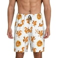 thumbnail image 1 of Pofeuu Squirrel Playing Print Men's Soft Woven Elastic Waistband Sleep Pajama Short-X-Large, 1 of 6