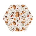thumbnail image 1 of Pofeuu Squirrel Print Leather Coasters Set of 6, Round Cups Mugs Mat Pad for Home Kitchen Heat Resistant Drink Coasters,Hexagon, 1 of 7