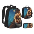 thumbnail image 1 of Pofeuu Squirrel Sleeping In Tree Print Backpack Travel Backpacks With Lunch Bag Pencil Bag Set 3 pcs Set Cartoon Backpack, 1 of 7