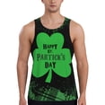 thumbnail image 1 of Pofeuu St Patrick's day Print Men's Workout Tank Tops Sleeveless Muscle Gym Shirt Quick Dry -Large, 1 of 7