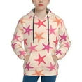 thumbnail image 1 of Pofeuu Starfish Print Kids Pullover Hoodies Warm Thick Hooded Sweatshirt with Packet for Boys Girls-X-Large, 1 of 6