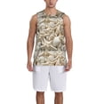 thumbnail image 1 of Pofeuu Starfish and Sea Shells Print Basketball Jersey, Shirts for Men Youth Basketball Jersey Crew Neck-Small, 1 of 6
