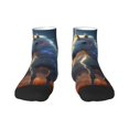 thumbnail image 1 of Pofeuu Starry Light White Horse Print 30cm Socks, Adult Running Hiking Socks for Youth and Adult, 1 of 7