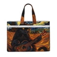 thumbnail image 1 of Pofeuu Starry Night Cat Guitarist A Print Laptop Bag Carrying - Computer Bag Laptop Case Shoulder Slim Work Travel, 1 of 8