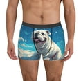 thumbnail image 1 of Pofeuu Starry Sky Cloud Bulldog Print Men’s Boxer Briefs, Moisture-Wicking Underwear, Regular,Trunk-X-Large, 1 of 5
