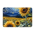 thumbnail image 1 of Pofeuu Starry Sky Sunflower Print Flannel Doormats Rug16"x24"Rug Washable Doormats Indoor Outdoor Rugs for Layered Front Door Mats, Porch, Kitchen, Entryway, 1 of 7
