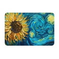 thumbnail image 1 of Pofeuu Starry Sunflower Dreamscape Print Flannel Doormats Rug16"x24"Rug Washable Doormats Indoor Outdoor Rugs for Layered Front Door Mats, Porch, Kitchen, Entryway, 1 of 7