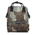 thumbnail image 1 of Pofeuu Steampunk Space Mice Warriors Print Diaper Bag Backpack, Multifunction Travel Pack Maternity Baby Changing Bags, Large Capacity, Waterproof, 1 of 6