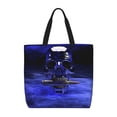 thumbnail image 1 of Pofeuu Steel Skull Print Tote Bag for Women,Hobo HandBags with Zipper,Large Capacity Casual Shoulder Handbags with Inner Pockets, 1 of 7