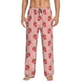 thumbnail image 1 of Pofeuu Strawberries Print Men's Pajama Pants, Soft Lounge Pajama Pants with big pockets for Men Plaid Pj Bottoms-Small, 1 of 6