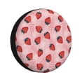 thumbnail image 1 of Pofeuu Strawberries Print Spare Tire Wheel Cover for Car Truck SUV Camper Universal Fit Spare Tire Cover RV Spare Tire Covers-15 inch, 1 of 6