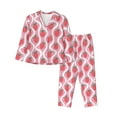 thumbnail image 1 of Pofeuu Strawberries Print Womens Pajamas Set Long Sleeve Sleepwear Button Down Nightwear Soft Pj Lounge Sets Button Down Pajamas Women-Medium, 1 of 7