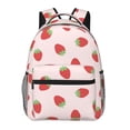 thumbnail image 1 of Pofeuu Strawberry Print Backpack for Men and Women - Basic Bookbag Casual Daypack Backpacks for College Work Travel-One Size, 1 of 5