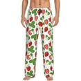 thumbnail image 1 of Pofeuu Strawberry Print Men's Pajama Pants, Soft Lounge Pajama Pants with big pockets for Men Plaid Pj Bottoms-Medium, 1 of 6