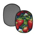 thumbnail image 1 of Pofeuu Strawberry2 Print Silicone Pot Mat Mitten With Hanging Loop Heat Resistant Oven Mitts Non-Slip Bbq Baking Smoking Potholders, 1 of 7