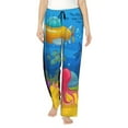 thumbnail image 1 of Pofeuu Submarine And Landscape Print Women's Fashion Pajama Pants with Pockets Comfy Drawstring Sleep Lounge Bottoms-Large, 1 of 6