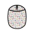 thumbnail image 1 of Pofeuu Summer Floral Print Silicone Pot Mat Mitten With Hanging Loop Heat Resistant Oven Mitts Non-Slip Bbq Baking Smoking Potholders, 1 of 7