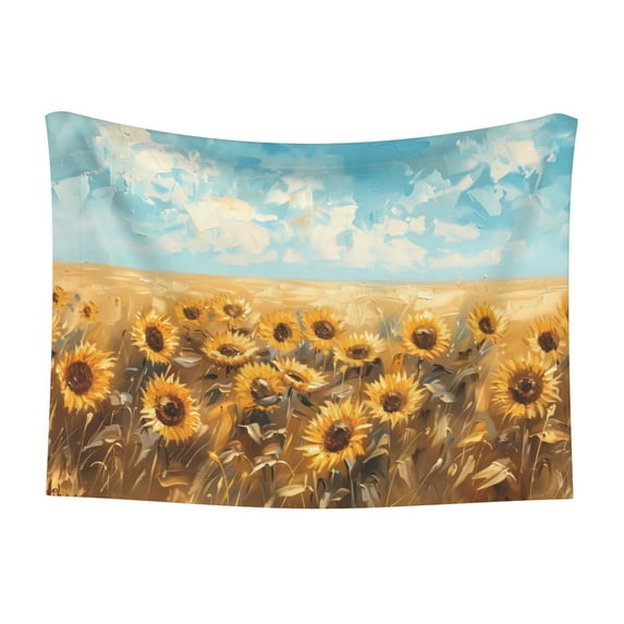 Pofeuu Sunflower Field Bliss Print Puppy Blanket,Dog Blankets,Pet Blanket Cozy Cat Blankets for Indoor Cats, Fuzzy Pet Blanket for Kitten Doggy Dog Blankets-