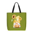 thumbnail image 1 of Pofeuu Sunflower Gnomes 3 Print Tote Bag for Women,Hobo HandBags with Zipper,Large Capacity Casual Shoulder Handbags with Inner Pockets, 1 of 7