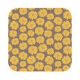 thumbnail image 1 of Pofeuu Sunflower Print Leather Coasters Set of 6, Round Cups Mugs Mat Pad for Home Kitchen Heat Resistant Drink Coasters,Square, 1 of 7