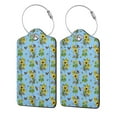 thumbnail image 1 of Pofeuu Sunflowers And Bees Print Luggage Tags, Privacy Cover ID Label with Stainless Steel Loop and Address Card for Travel Bag Suitcase-4 PCS, 1 of 5