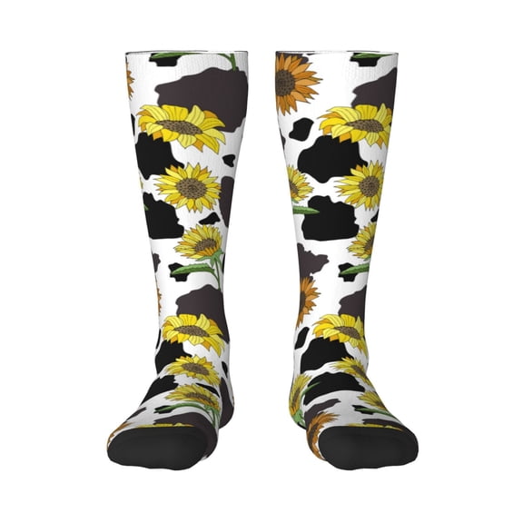 Pofeuu Sunflowers Country Print Stockings, Adult Running Hiking Socks for Youth and Adult