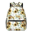 thumbnail image 1 of Pofeuu Sunflowers Leaves And Birds Print Backpack for Men and Women - Basic Bookbag Casual Daypack Backpacks for College Work Travel-One Size, 1 of 5