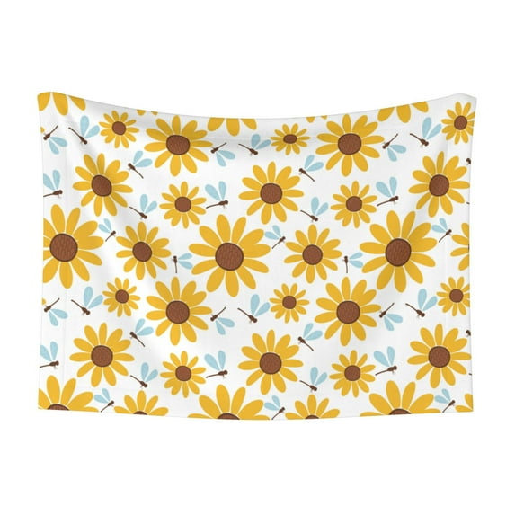 Pofeuu Sunflowers Print Puppy Blanket,Dog Blankets,Pet Blanket Cozy Cat Blankets for Indoor Cats, Fuzzy Pet Blanket for Kitten Doggy Dog Blankets-Medium