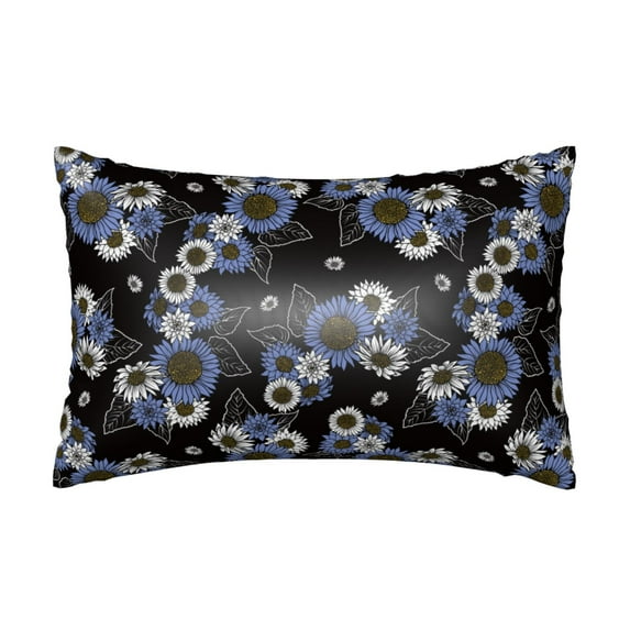 Pofeuu Sunflowers Print Satin Pillowcase for Hair and Skin Pillow Cases, Silk Pillow Cases, Soft Cooling Pillow Covers, 20x30 Inches(Pillow core not included)
