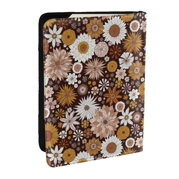 Pofeuu Sunflowers Print Travel Document Organizer Passport Holder Men Women for Family (6.5 in x 4.5 in),Wallet Holder Credit Card Clutch Bag Case