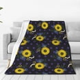 thumbnail image 1 of Pofeuu Sunflowers Print Ultra-Soft Micro Fleece Blanket,for Bed Or Sofa,All Season Throw Blankets Flannel Blanket-60"x50", 1 of 7