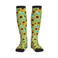 thumbnail image 1 of Pofeuu Sunflowers With Green Leaves Print Compression Socks for Women & Men Circulation - Best Support for Nurses,Running,Athletic,Sports, 1 of 7
