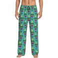 thumbnail image 1 of Pofeuu Sunmmer Cat Print Men's Pajama Pants, Soft Lounge Pajama Pants with big pockets for Men Plaid Pj Bottoms-Large, 1 of 6