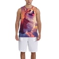 thumbnail image 1 of Pofeuu Sunset Cloud Corgi Print Basketball Jersey, Shirts for Men Youth Basketball Jersey Crew Neck-Small, 1 of 6