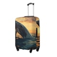 thumbnail image 1 of Pofeuu Sunset Ocean Whale Print Luggage Suitcase Cover Protector Luggage Washable Covers Aesthetic for 18/24/28/32 inch Luggage（No luggage included）-Medium, 1 of 7