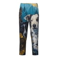 thumbnail image 1 of Pofeuu Sunset Sunflower Dog Print Teenagers' Pajama Pants, Soft Lounge Pajama Pants with big pockets for Men Plaid Pj Bottoms-Large, 1 of 6
