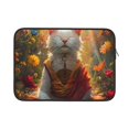 thumbnail image 1 of Pofeuu Sunshine Flower Meditating Cat Print Laptop Carrying Case,13-15-Inch Laptop and Tablet, Sleek Design, Durable and Water-Repellent Fabric, Business Casual or School-13 inch, 1 of 8
