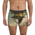 thumbnail image 1 of Pofeuu Surreal Floral Mindscape Print Men’s Boxer Briefs, Moisture-Wicking Underwear, Regular,Trunk-Small, 1 of 5