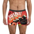 thumbnail image 1 of Pofeuu Sushi Print Men’s Boxer Briefs, Moisture-Wicking Underwear, Regular,Trunk-XX-Large, 1 of 5