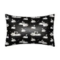 thumbnail image 1 of Pofeuu Swan And Dragonflies Print Satin Pillowcase for Hair and Skin Pillow Cases, Silk Pillow Cases, Soft Cooling Pillow Covers, 20x30 Inches（Pillow core not included）, 1 of 7