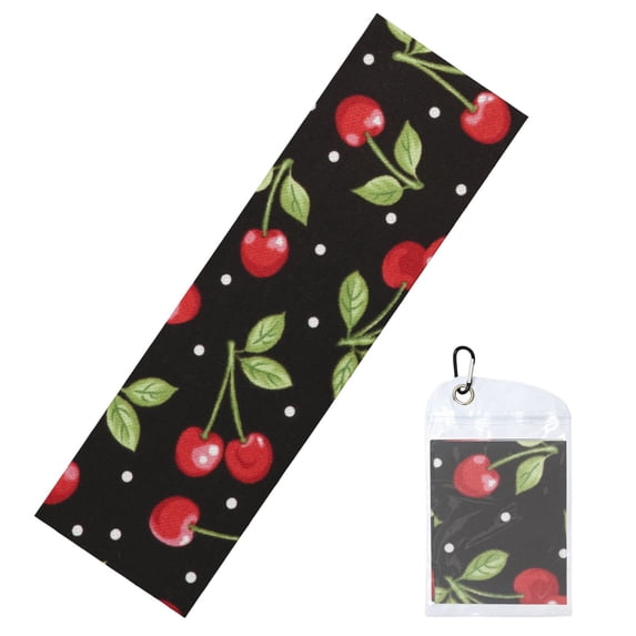 Pofeuu Sweet Red Cherry Print Cooling Towel Cold Towel Ice Towel Microfiber Cool Towel Headband for Sports, Yoga, Golf, Gym, Running, Fitness,Camping