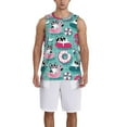 thumbnail image 1 of Pofeuu Swimming Bulldog Print Basketball Jersey, Shirts for Men Youth Basketball Jersey Crew Neck-Small, 1 of 6