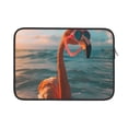 thumbnail image 1 of Pofeuu Swimming Goggled Flamingo Print Laptop Carrying Case,13-15-Inch Laptop and Tablet, Sleek Design, Durable and Water-Repellent Fabric, Business Casual or School-15 inch, 1 of 8