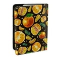 thumbnail image 1 of Pofeuu Tangerine Print Travel Document Organizer Passport Holder Men Women for Family (6.5 in x 4.5 in),Wallet Holder Credit Card Clutch Bag Case, 1 of 5