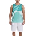 thumbnail image 1 of Pofeuu Teal Turquoise 1 Print Basketball Jersey, Shirts for Men Youth Basketball Jersey Crew Neck-XX-Large, 1 of 6