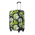 thumbnail image 1 of Pofeuu Teal floral elegance Print Luggage Suitcase Cover Protector Luggage Washable Covers Aesthetic for 18/24/28/32 inch Luggage（No luggage included）-X-Large, 1 of 7