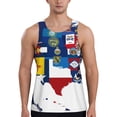 thumbnail image 1 of Pofeuu The Map Of United States Print Men's Workout Tank Tops Sleeveless Muscle Gym Shirt Quick Dry-4X-Large, 1 of 7