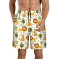 thumbnail image 1 of Pofeuu Tiger Lion Prin Men's Swim Trunks Quick Dry Bathing Suit Swimming Board Shorts Mesh Lining Beach Swimwear-Large, 1 of 6