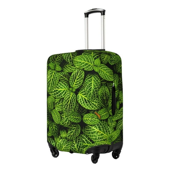 Pofeuu Tiny Green Fern Leaves Print Luggage Suitcase Cover Protector Luggage Washable Covers Aesthetic for 18/24/28/32 inch Luggage(No luggage included)-Medium